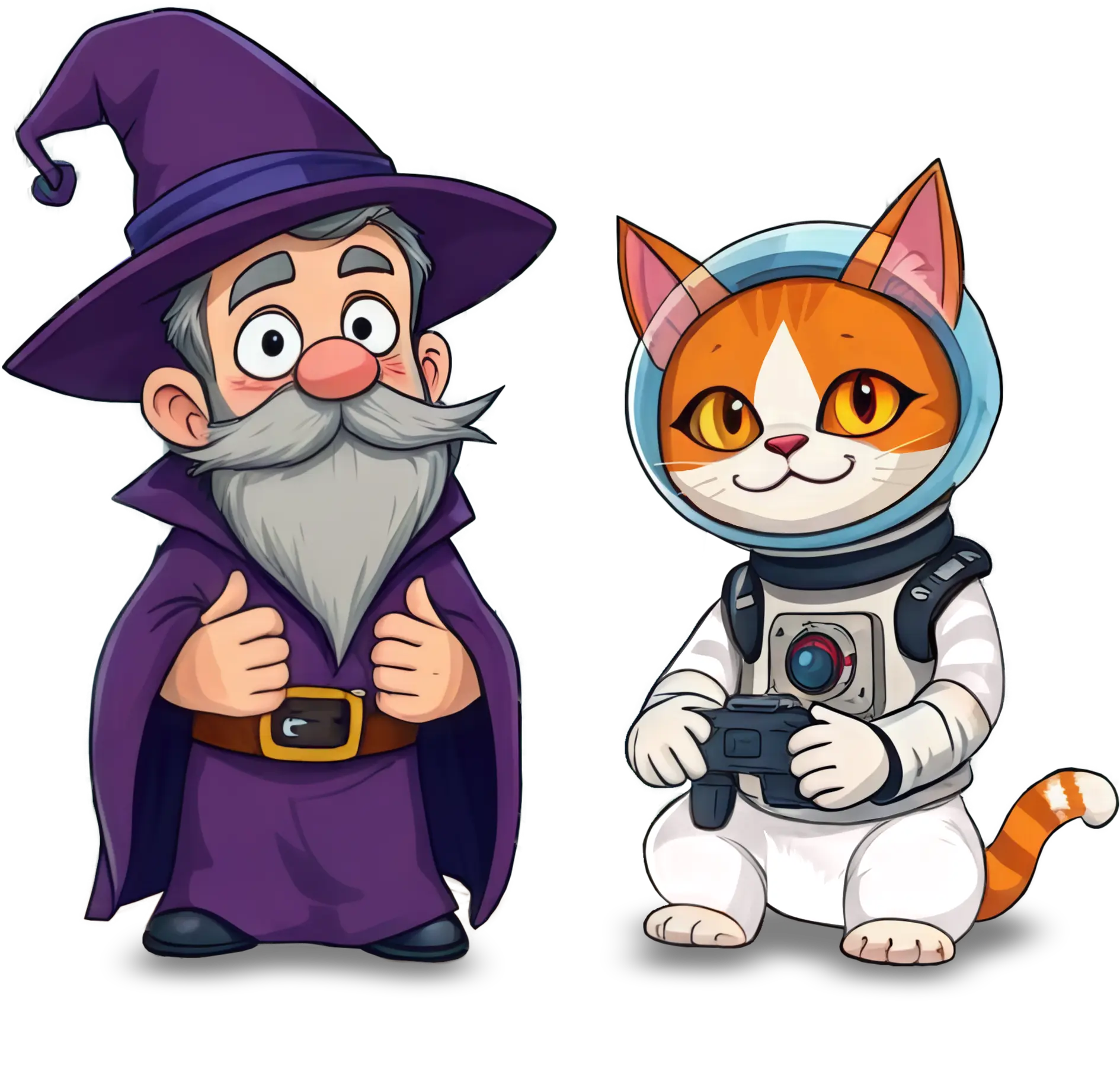 Danny Wizard & Astro Cat Danny Wizard & Astro Cat